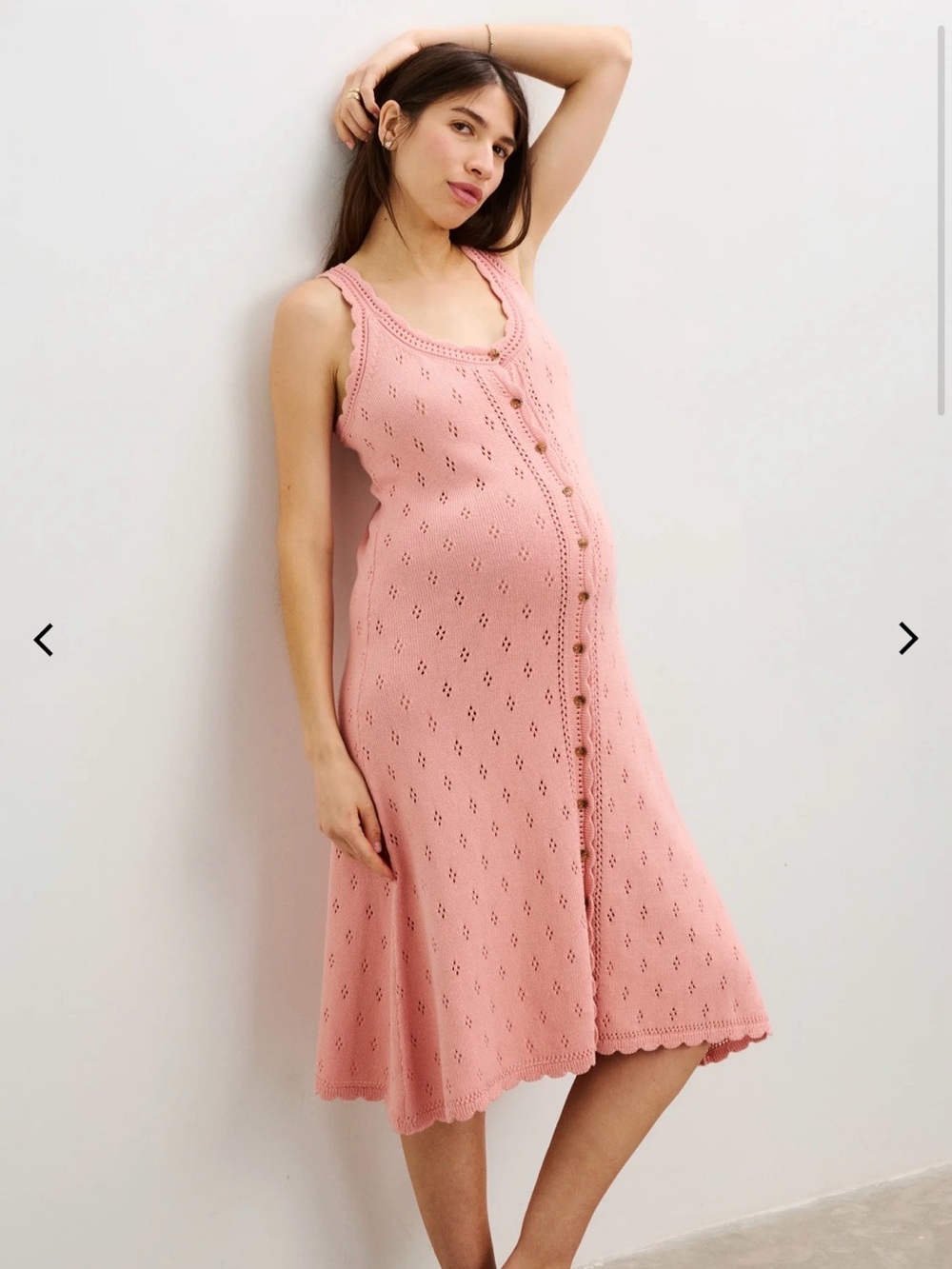 Hatch The Eloise Pointelle Nursing Tank Dress (size S) - Picture 5 of 5